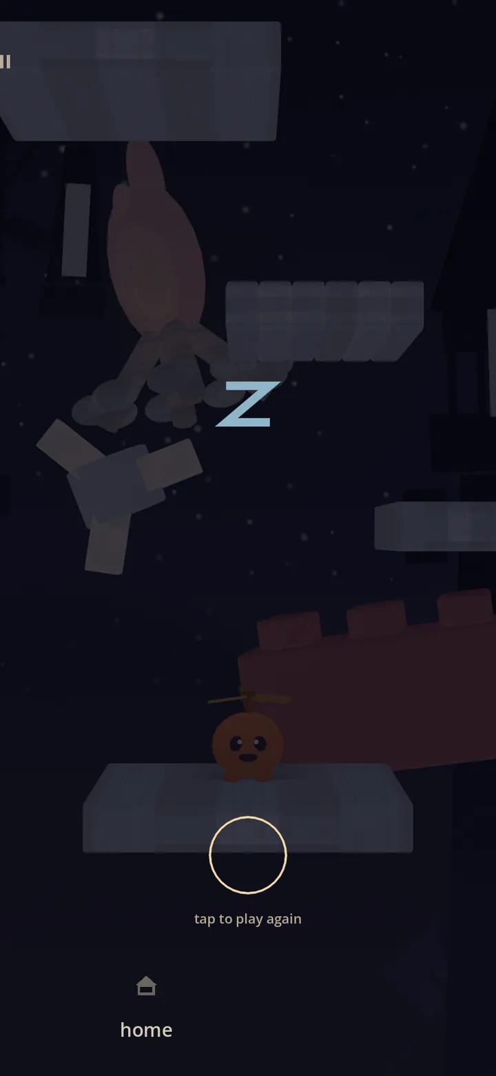 Dream mode — no falling, no counter